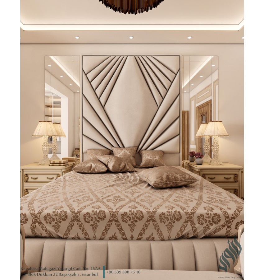 Luxurious bedroom interior design