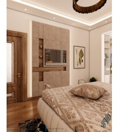 Luxurious bedroom interior design
